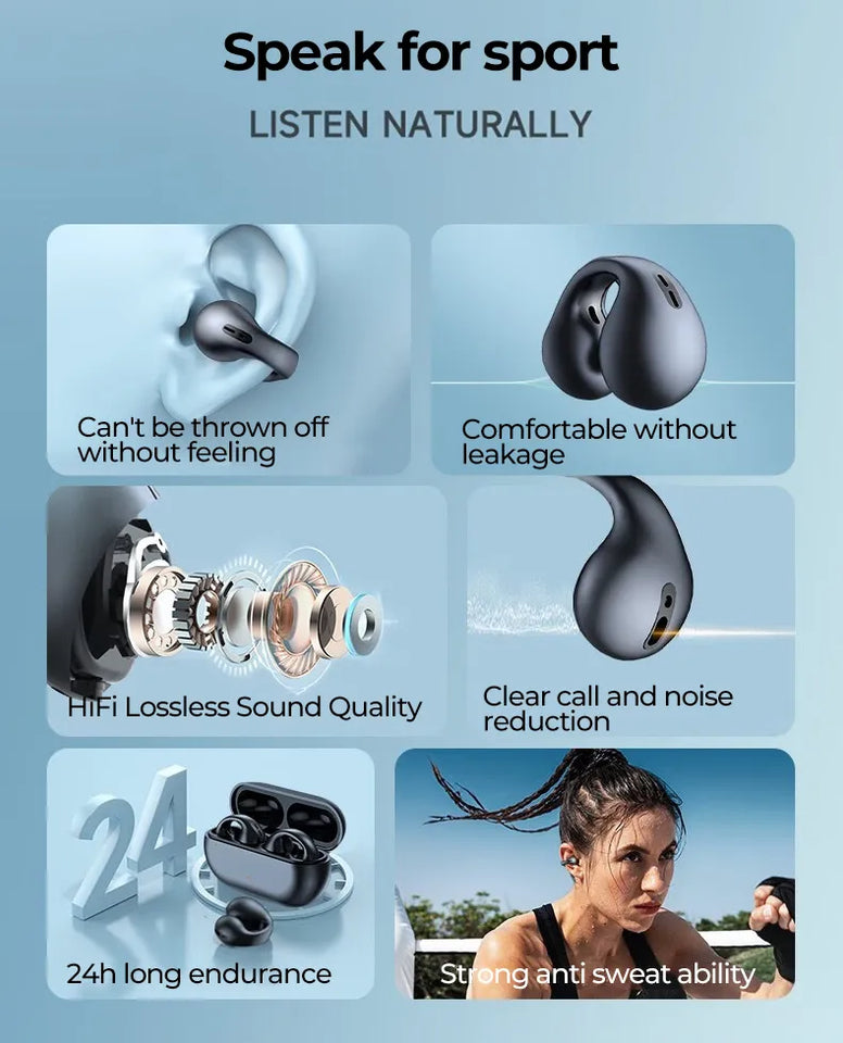 Ambie Earcuffᴮⱽ – Wireless Sport Earbuds with Waterproof Design