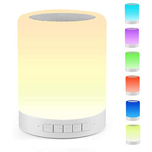 GlowTunesᴮⱽ – USB Rechargeable LED Night Light with BT Speaker