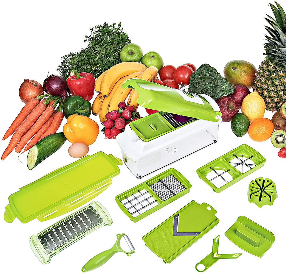 ChopGeniusᴮⱽ – Ultimate 12-in-1 Nicer Dicer & Slicer